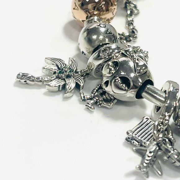 NWT Authentic PANDORA “Boss Babe” Themed Multi Charm Bracelet Rose Gold/Silver - Picture 10 of 15